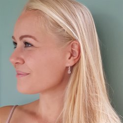 Slvreringe med r rosakvarts